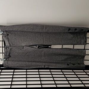 Talbots Petite wool blend wide leg pant